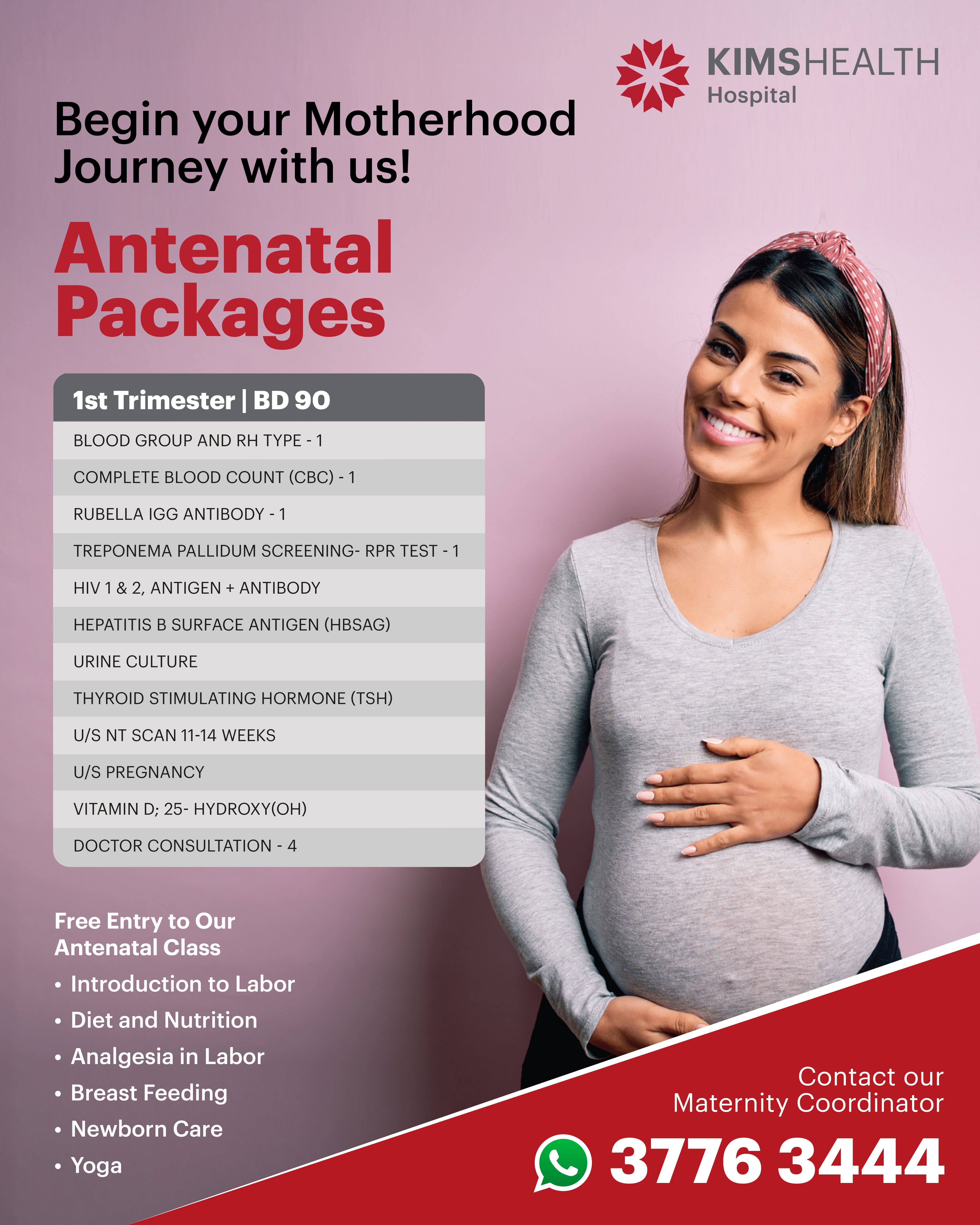 Antenatal Package 1st Trimester